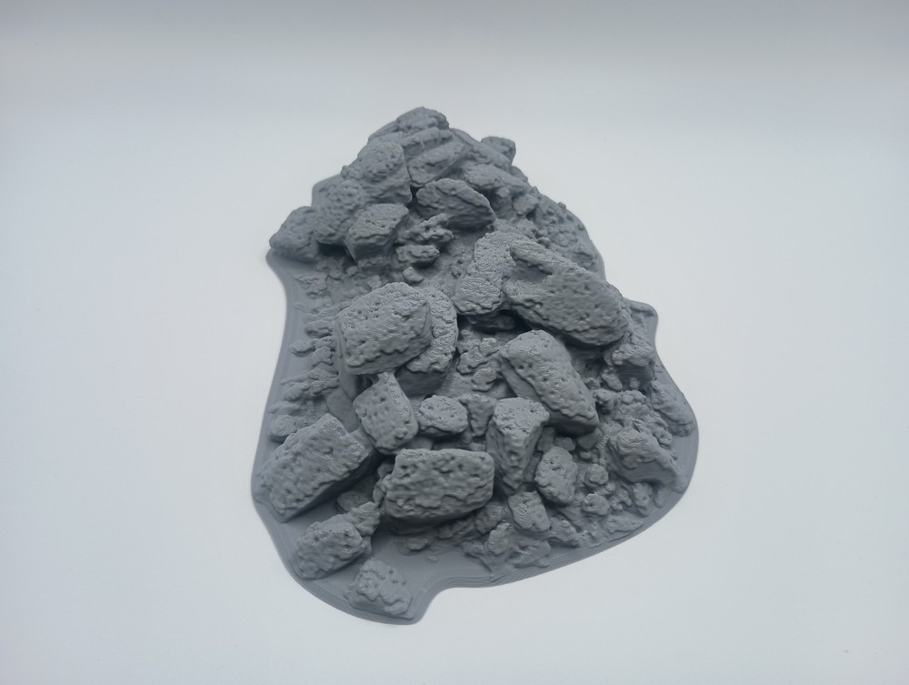 3D Printed Scatter Terrain Rock Slide / Difficult Terrain 2 (32mm Scale) [PTO]