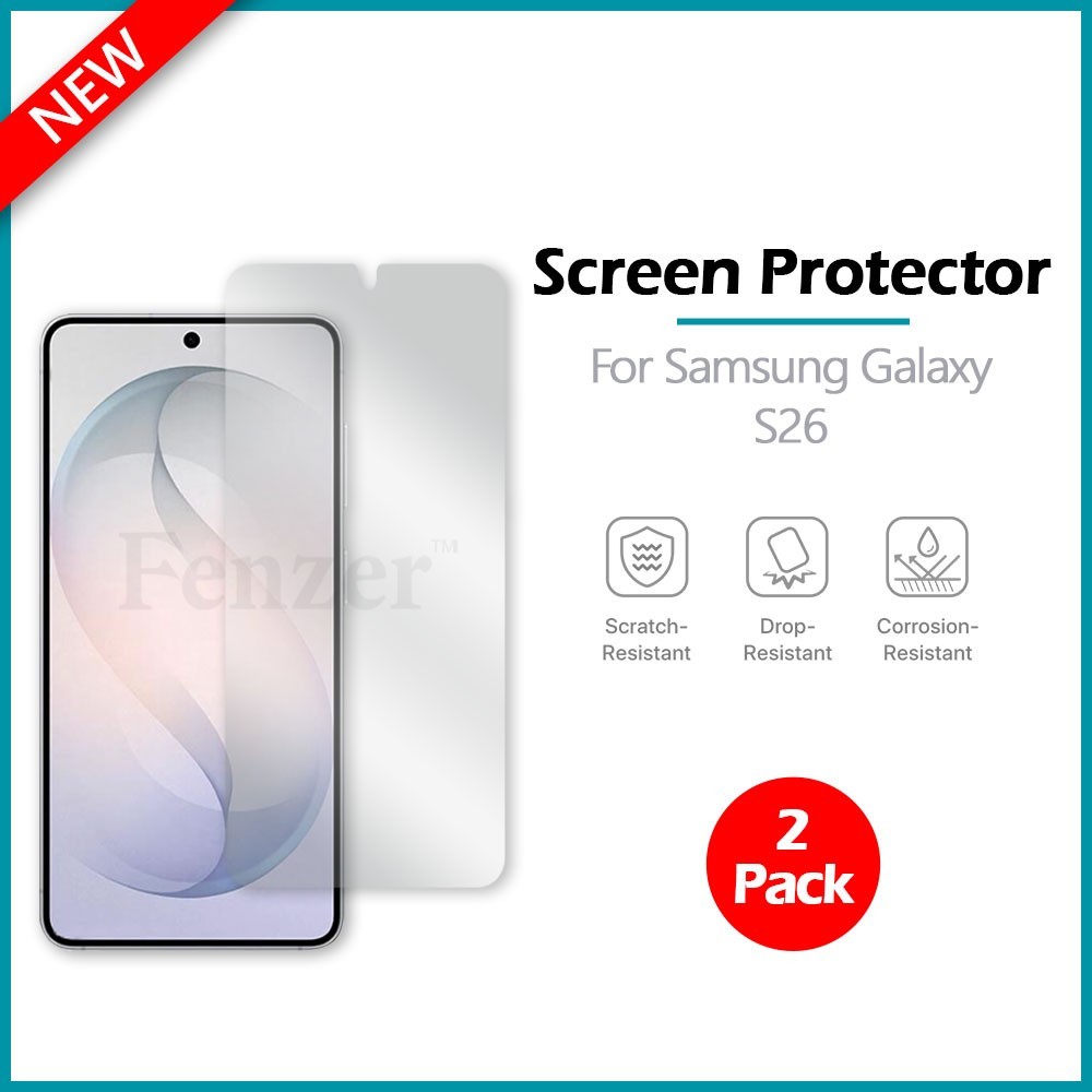2x For Samsung Galaxy S26 Screen Protector w/ cloth