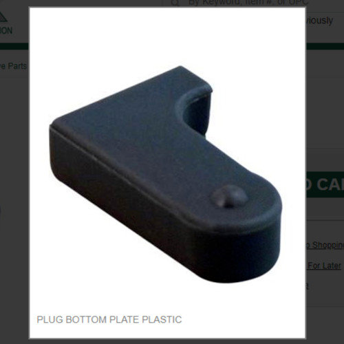 PLUG BOTTOM PLATE PLASTIC # 05-0281/01