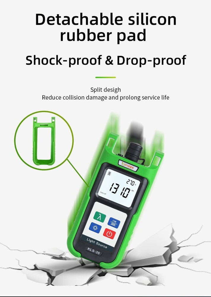 Fiber Optic Power Meter KPM-35 With 7 Wavelength, FTTH SM&MM Light Source Tester