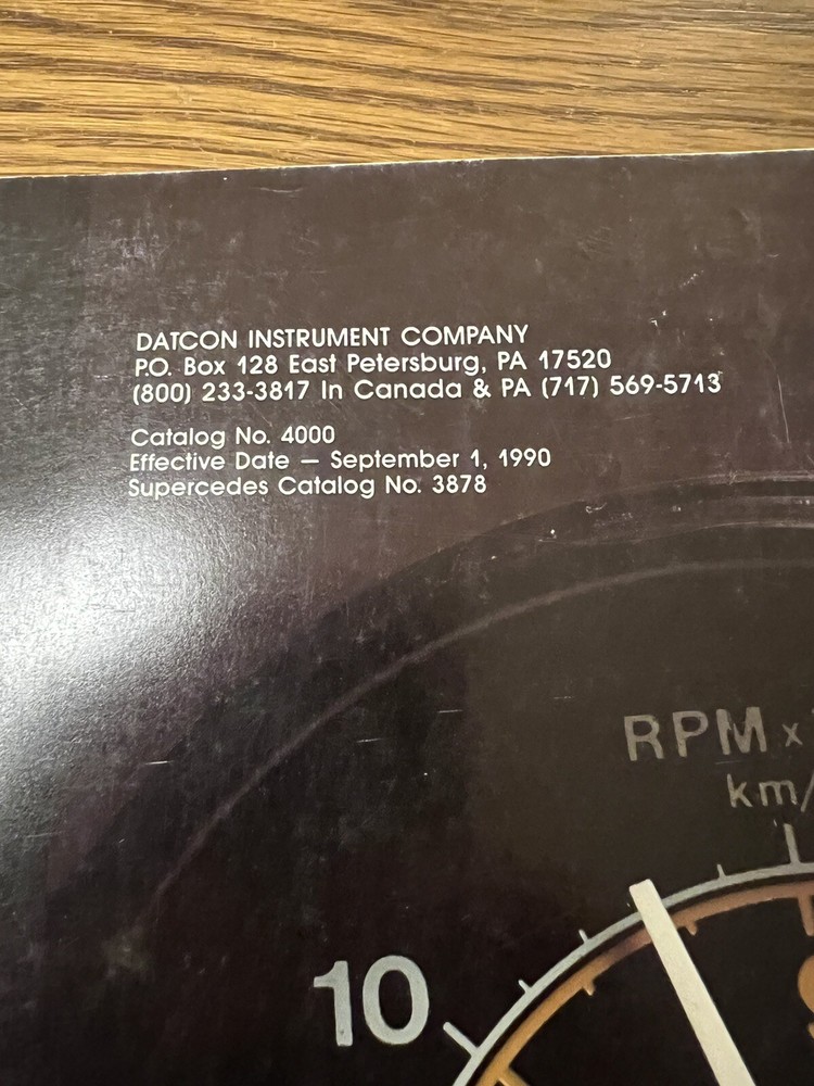 Datcon instrument company 1990 catalog no.4000