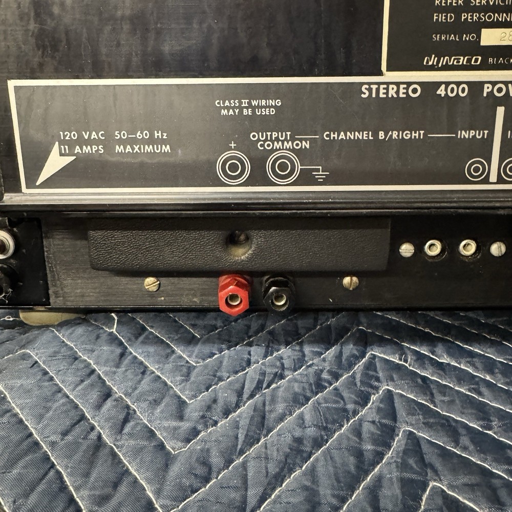 DYNACO 400 STEREO POWER AMPLIFIER - SERVICED - CLEANED - TESTED
