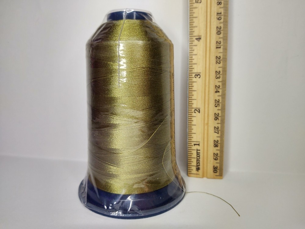 Fufus Chartreuse 5000m Polyester Thread Cone Color # PF287 Lot # 27073