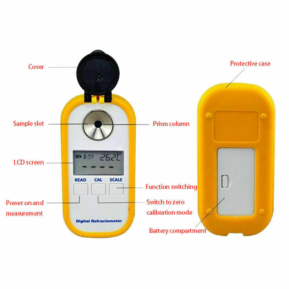 Digital Brix Refractometer Coffee Sugar Juice Honey Beer TDS Brix Concentration