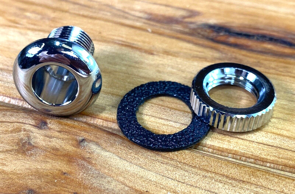 Deluxe Chrome Threaded 1/2" Drum Air Vent with Gasket