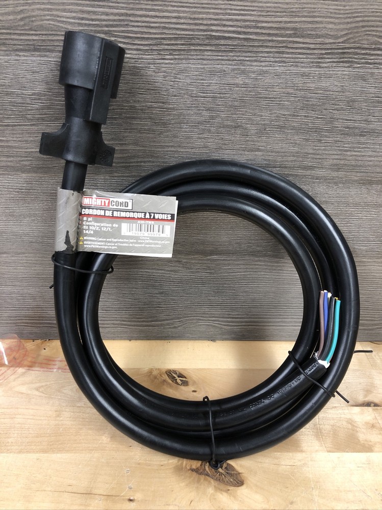 Valterra A10-7W8 7-Way Trailer End 8' Trailer Wiring Harness New