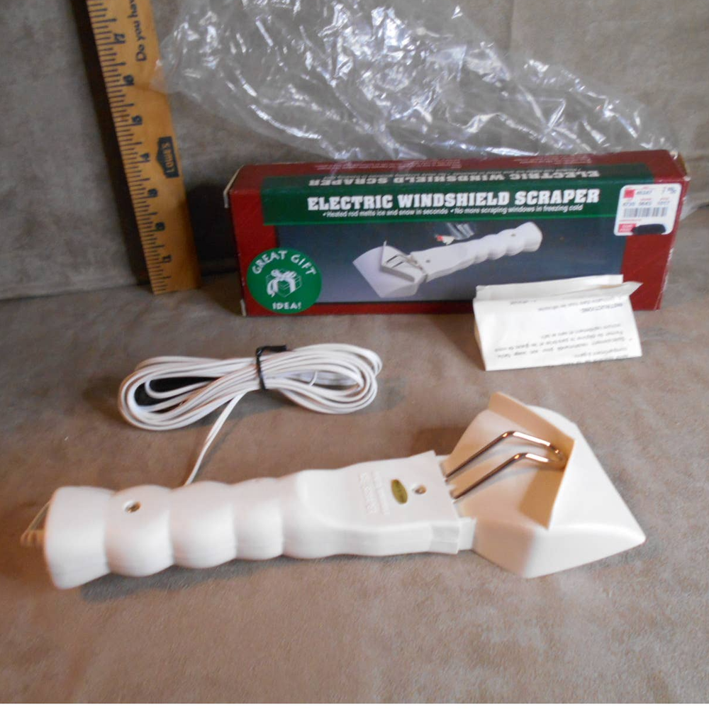 Electric Windshield Scraper Four Star Int'l Heated Scraper NIB Vintage