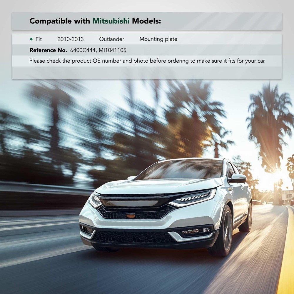 Front Side Bumper Support Rail for Outlander 2010-2013 Steel