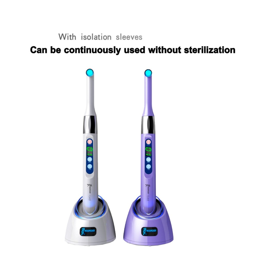 5pcs Woodpecker Dental iLED Curing Light Lamp Wireless 1 Second Curing 2500mw/c㎡