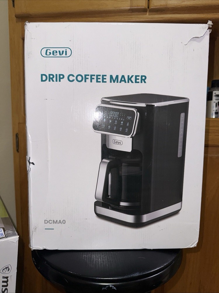 Gevi 12-cup programmable drip coffee maker with touchscreen...