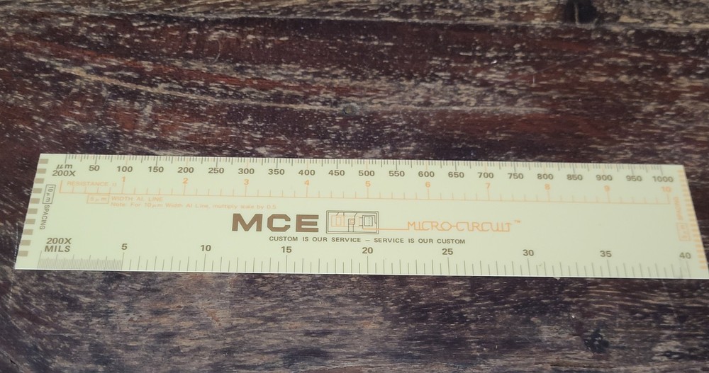 MCE Micro Circuit Small Plastic Flexible Thin Ruler