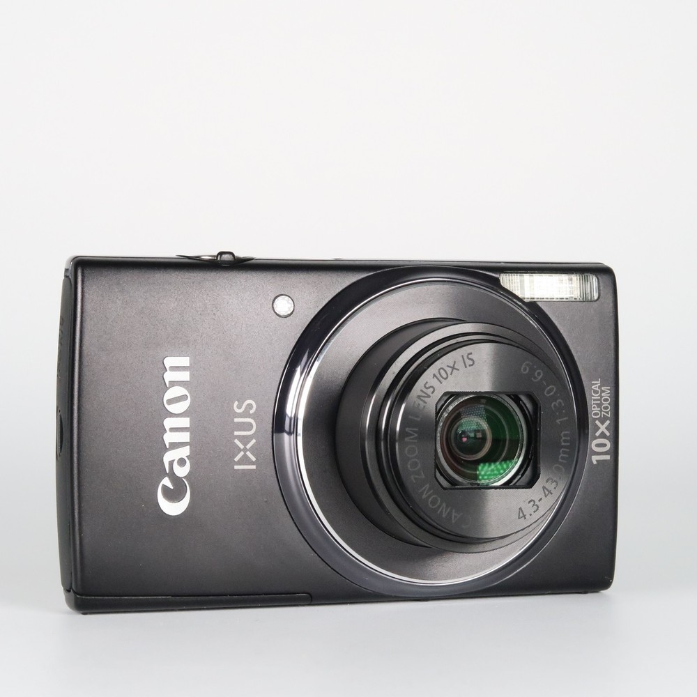 Canon IXUS 155 Black Digital Compact Camera with Refurbished SD Case