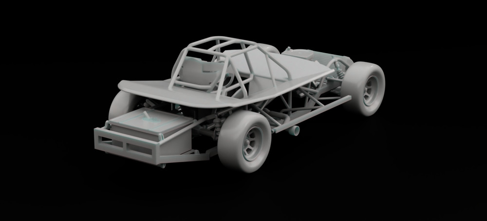 3D Printed Super Late Model in 1/25 Scale Model Kit