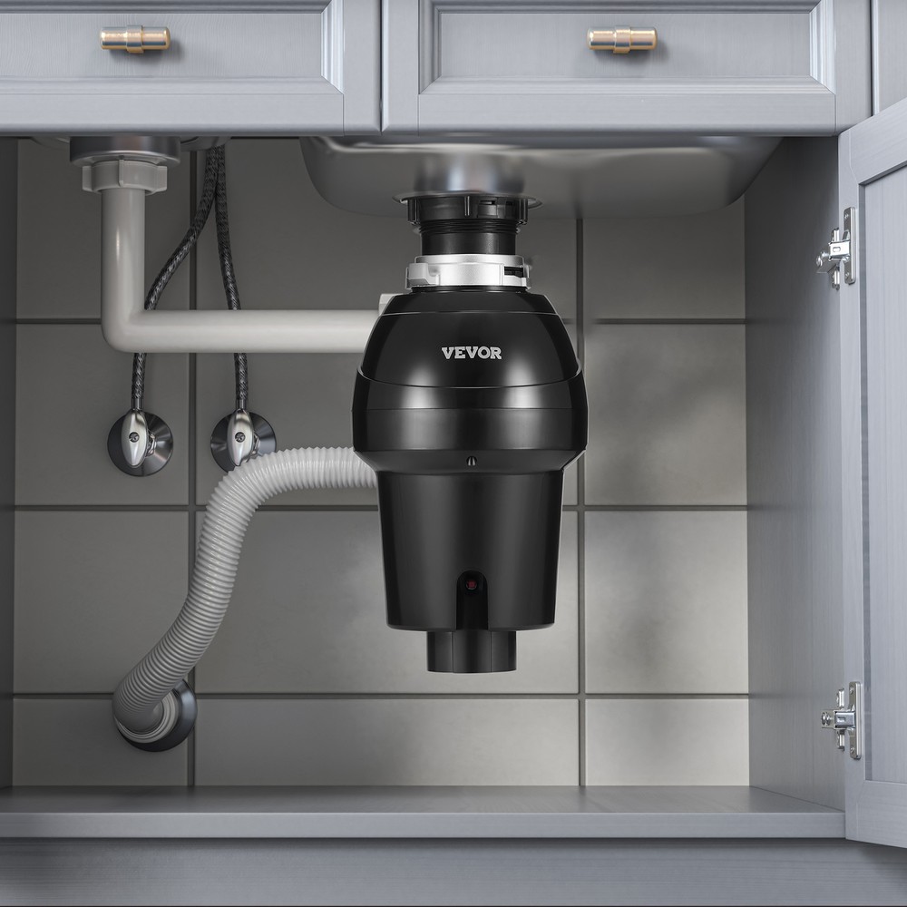 VEVOR Garbage Disposal 1 HP Continuous Food Waste Disposer 3270 RPM EZ Corded
