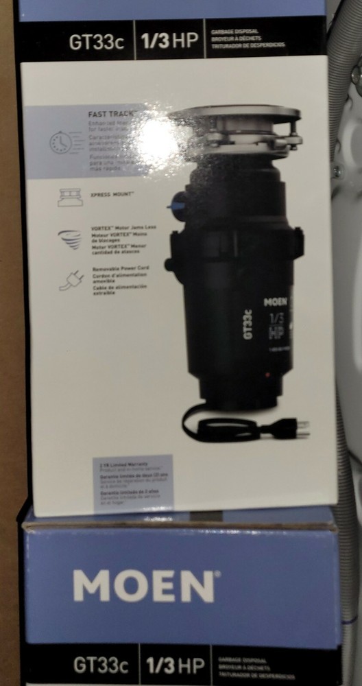 Moen GT33C GT Series 1/3 HP Continuous Garbage Disposal! BRAND NEW!