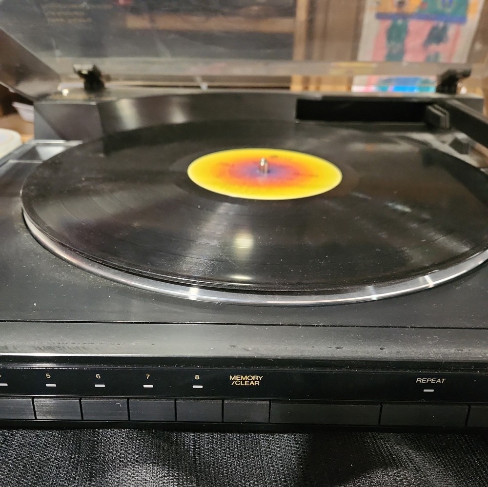 BSR XL-1200 Programmable Turntable Linear Belt Record TESTED Working see VIDEO