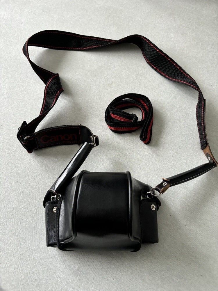 Chrome Canon AE-1 Program SLR Camera w 3 Lenses, Camera Case, Camera Bag, Filter