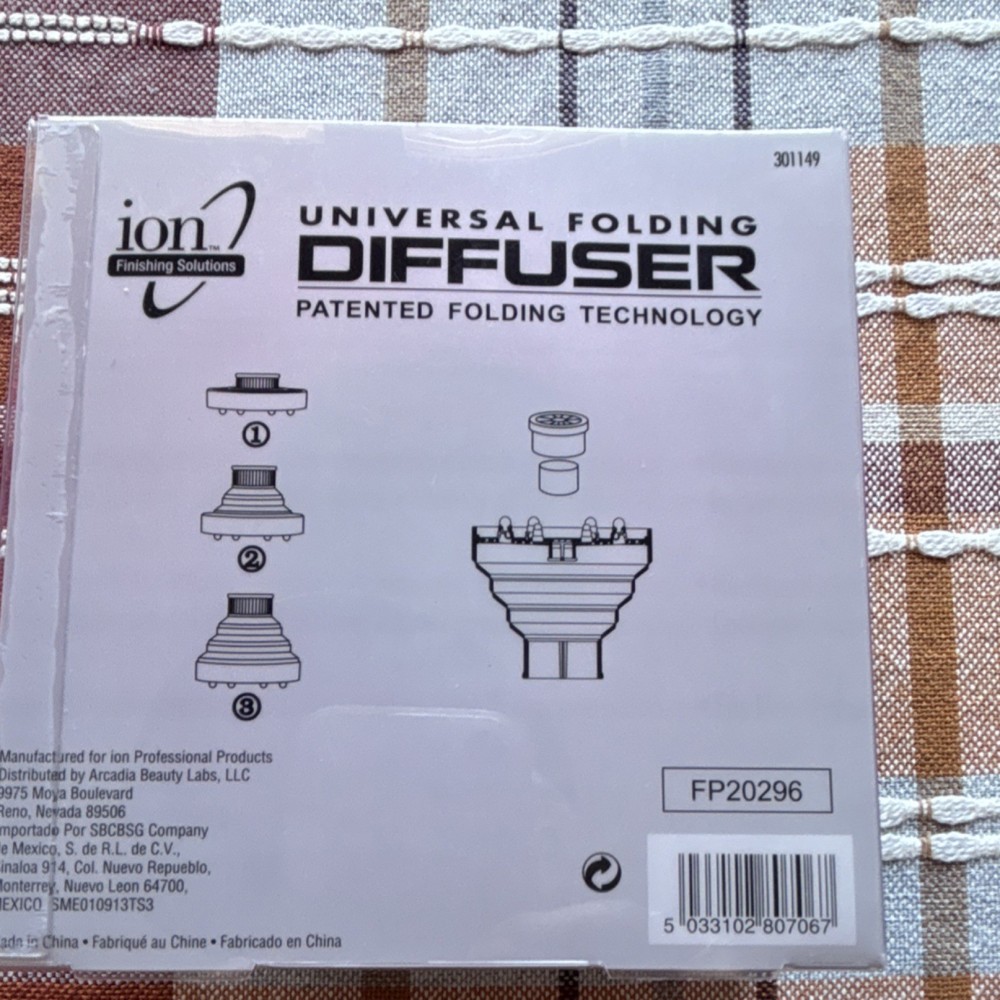 ion Universal Folding Diffuser Heat Resistant Cool-Touch Silicon Pink