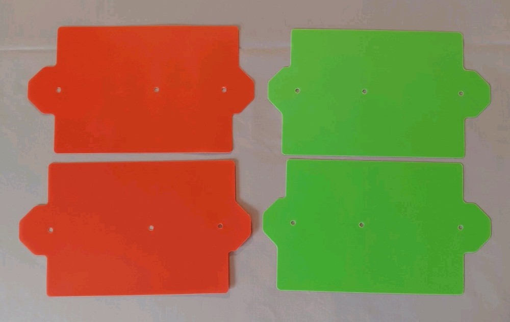 Double Plastic Covers Lithonia Lighting Exit Signs with Color Inserts