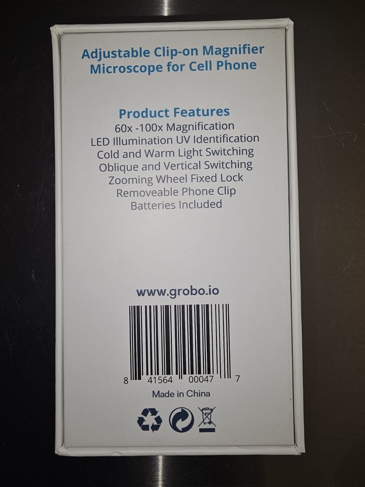 clip-on magnifier microscope for cell phones.