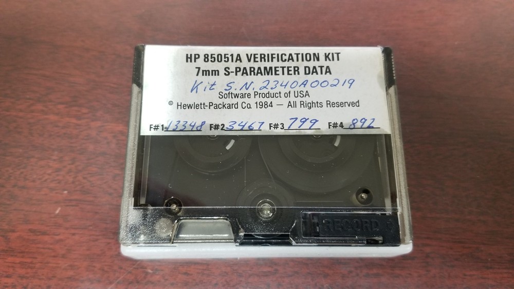 HP 85051A 7mm S-Parameter Data