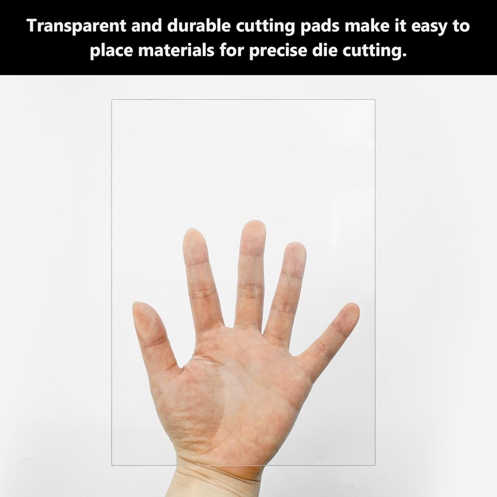 3 Pcs Clear Cutting Plate, Transparency Acrylic Pads Medium,