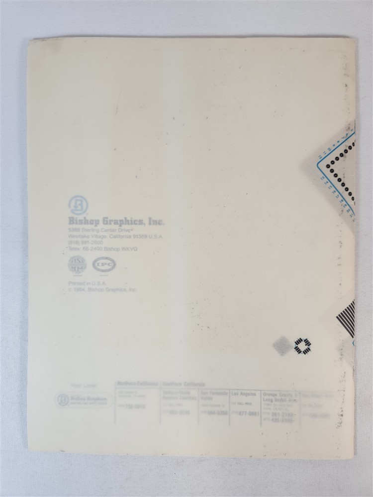Bishop Graphics Microelectronics Artwork Patterns 1984 Catalog Westlake Village