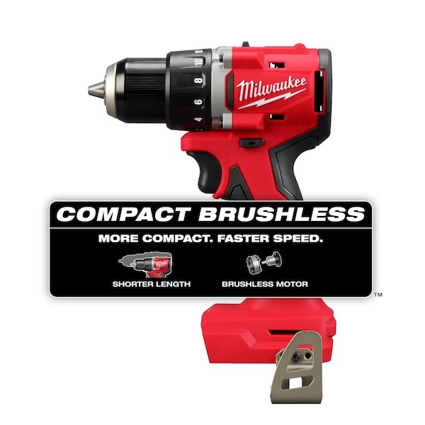 Milwaukee Tool 3601-20 M18 Compact Brushless 1/2" Drill/Driver