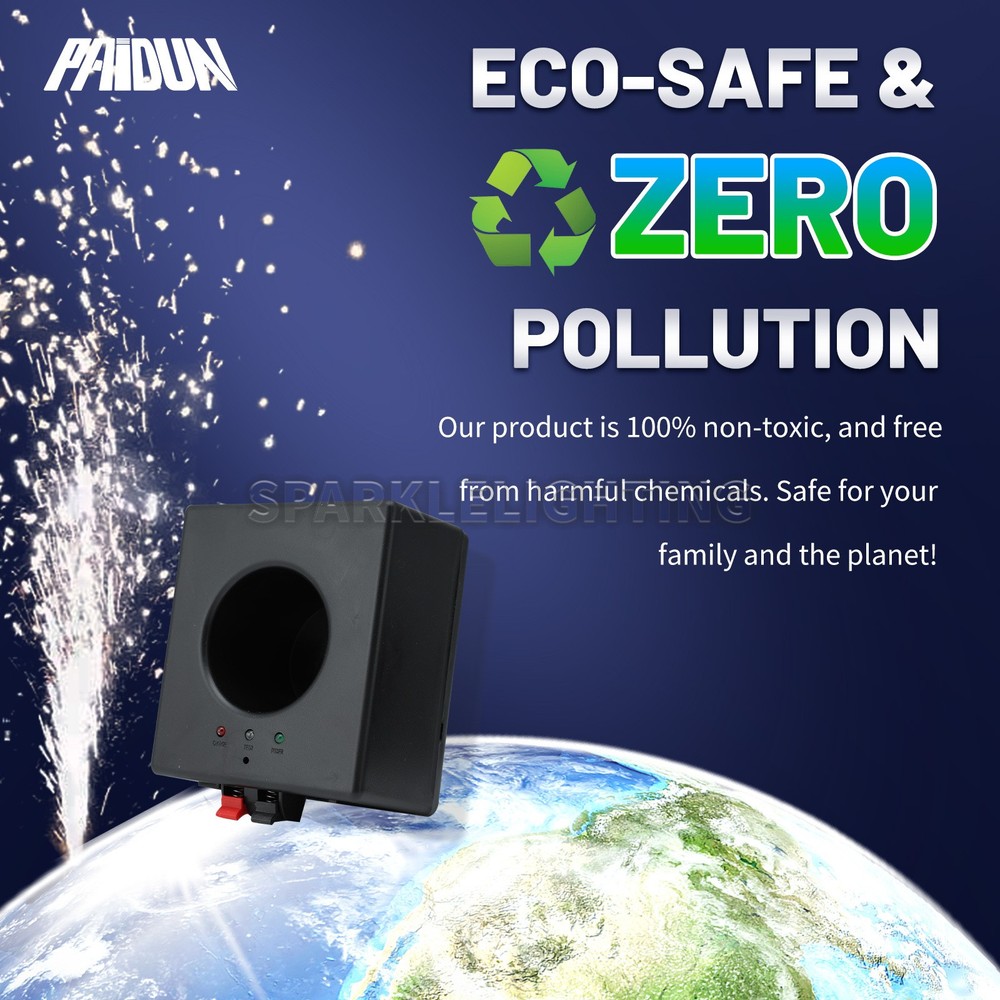 PAIDUN 8PCS Cold Spark Machine Dual Remote Control Firework Stage Effect Wedding