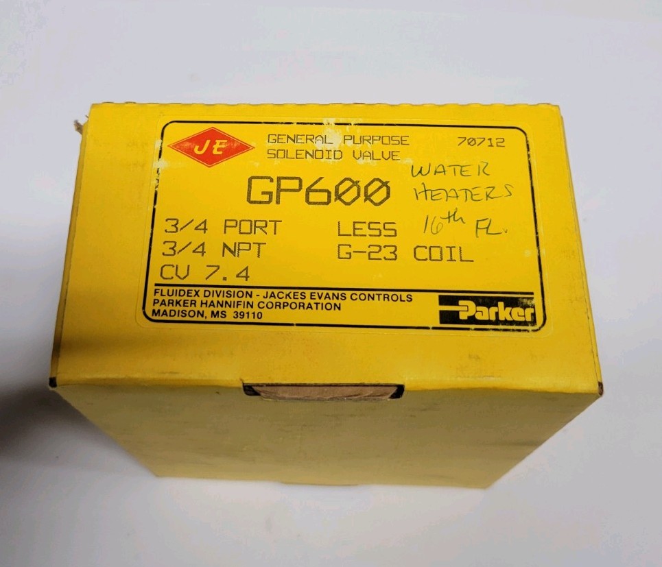 Parker GP600 General Purpose Solenoid Valve 3/4"