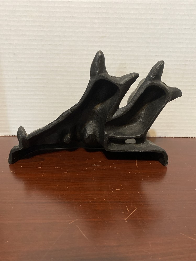 Double Scottie Dog Cast Iron Doorstop