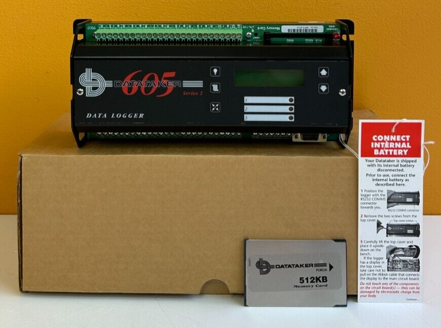 Data Electronics Datataker 15 bit/1 uV Resolution, DT605 Data Logger. New!