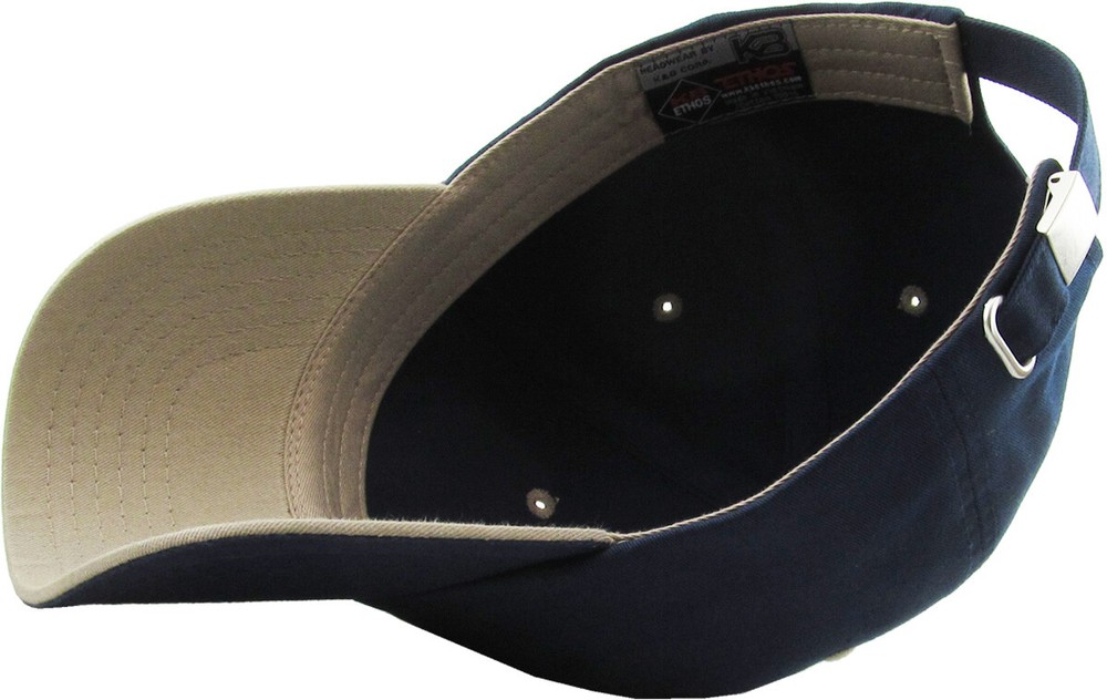 ABC Letter Embroidery INITIAL Navy Dad Hat Baseball Cap Adjustable