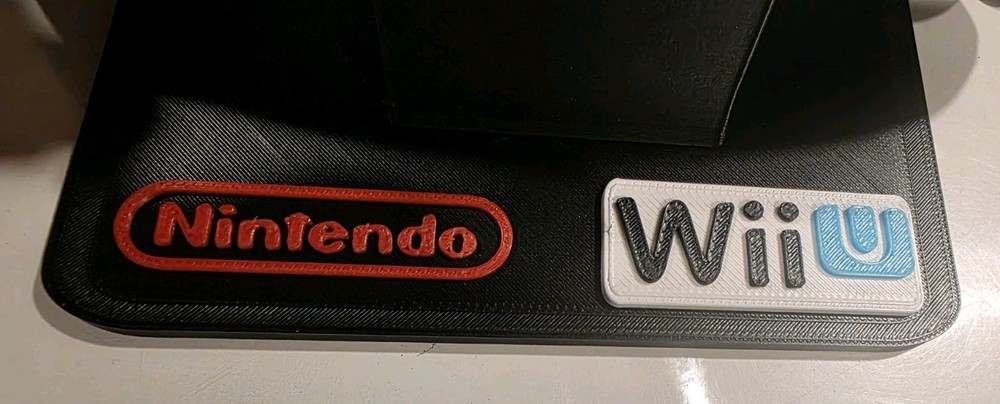 3D Printed Nintendo Wii U Pro Controller Display Stand Black