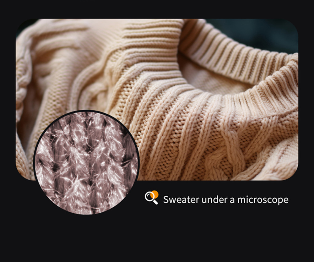 Children's Handheld Microscope Optical HD Portable Microscope Science Gift White