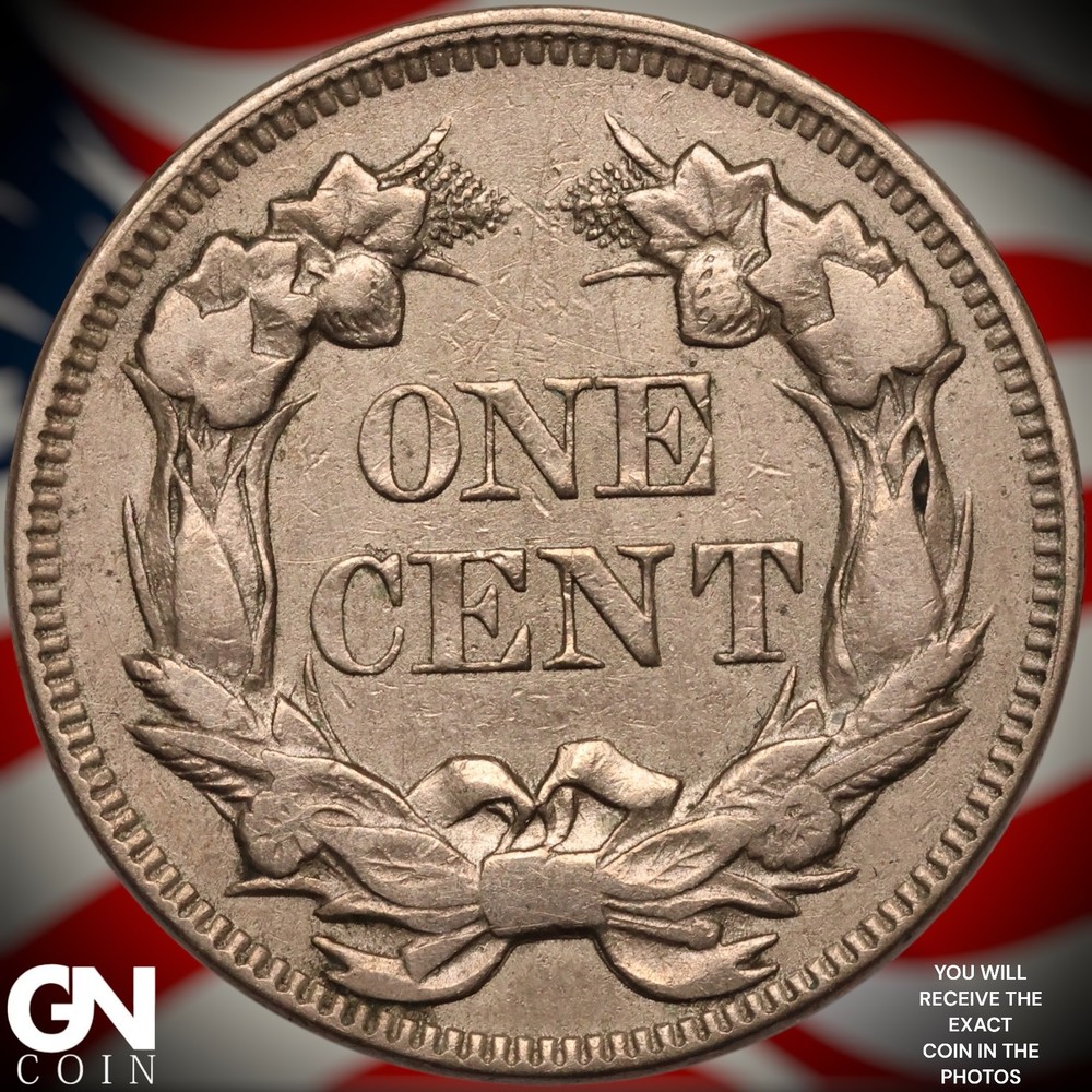 1857 Flying Eagle Cent Penny A9600