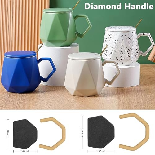 Pottery Mug Handle Molds 12Pcs Mug Handle Forms Mug Handle Making Tool Black