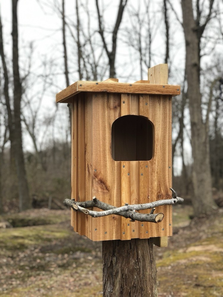 Cedar Barred Owl Nest Box Unfinished