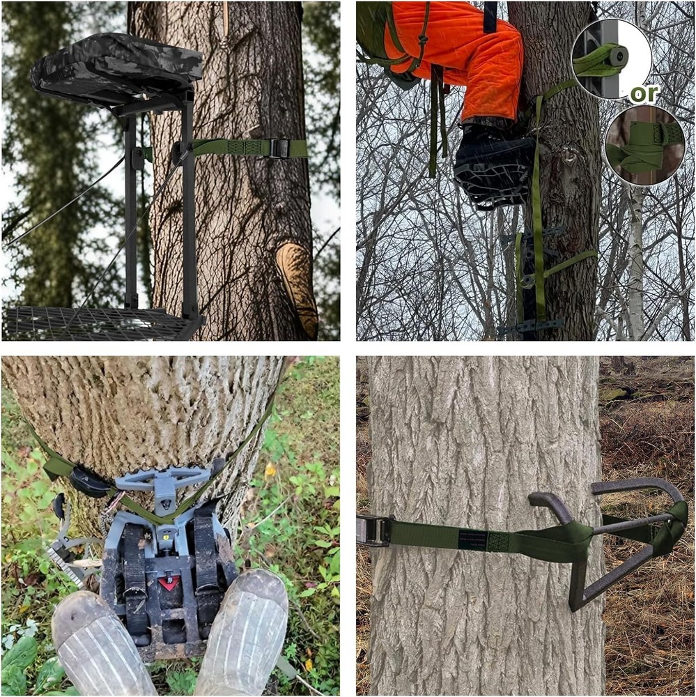 Hunting Climbing Stick Replacement Straps Heavy Duty Tree Stand 2 PACK