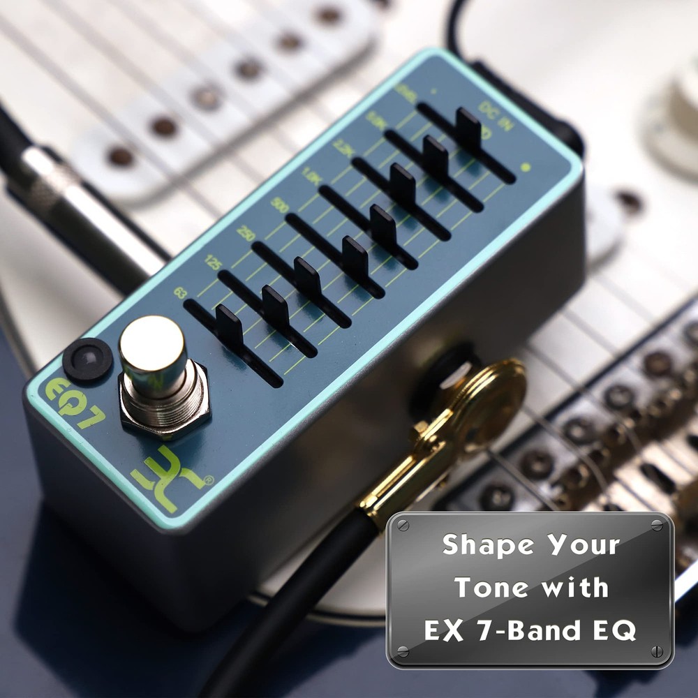 7 Band EQ Equalizer Mini Guitar Pedal