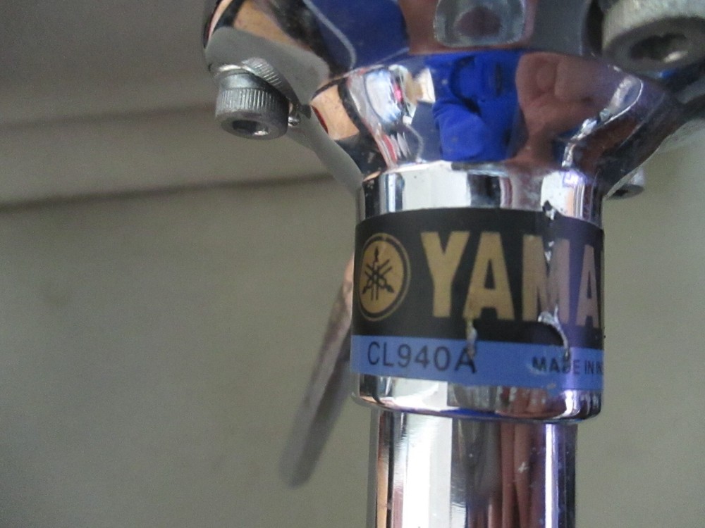 YAMAHA CL940A ADJUSTABLE TOM-TOM DRUM CHROME METAL MOUNT HARDWARE