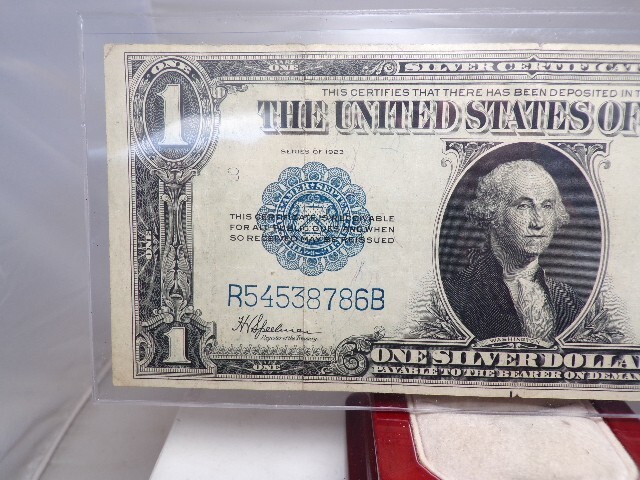 LARGE 1923 $1 ONE DOLLAR “HORSE BLANKET” SILVER CERTIFICATE LARGE SIZE NOTE