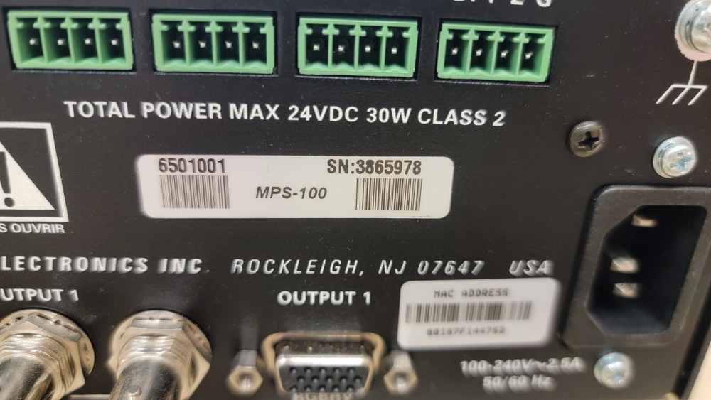 Crestron MPS-100 Multimedia Presentation Switcher Audio Amplifier