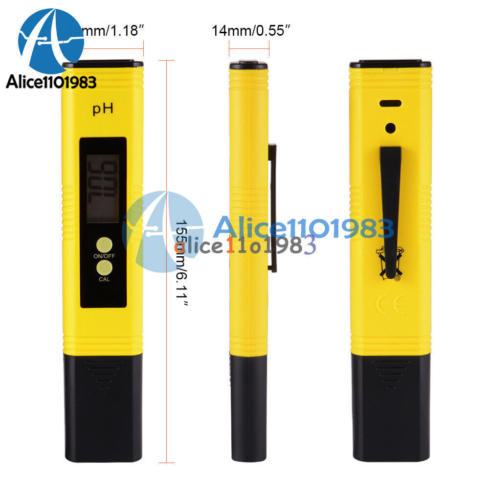 Digital LCD PH Meter TDS EC Water Purity PPM Filter Hydroponic Pool Tester