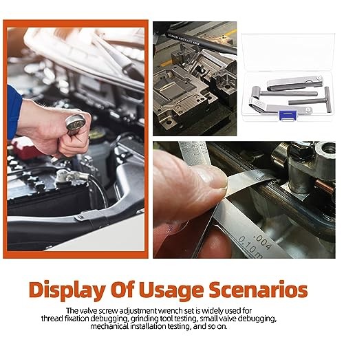 4Pcs Valve Adjusting Tool Kit, Motorcycle Scooter Valve Tool, Engine A Kit