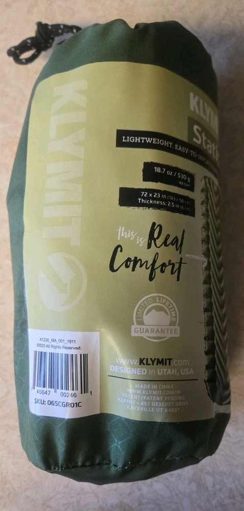 Klymit Static V Lightweight Sleeping Pad
