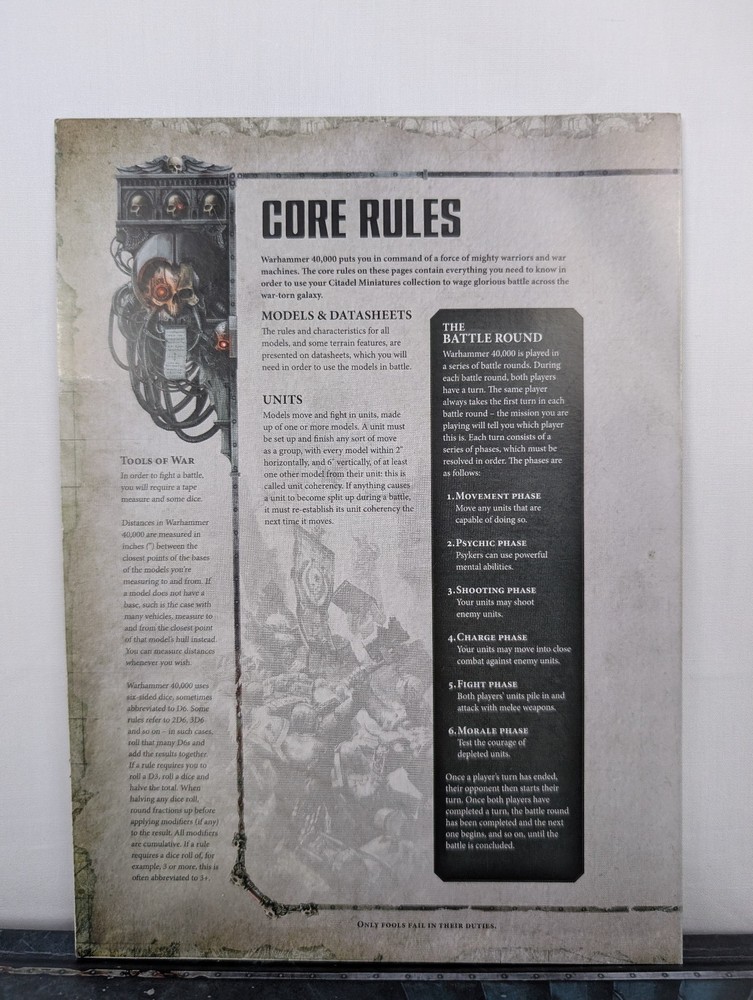 Warhammer 40,000 - Games Workshop Rulebook 8th Edition