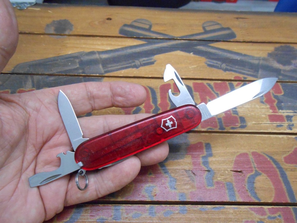 Victorinox Tinker Swiss Army Knife 91mm Ruby Translucent