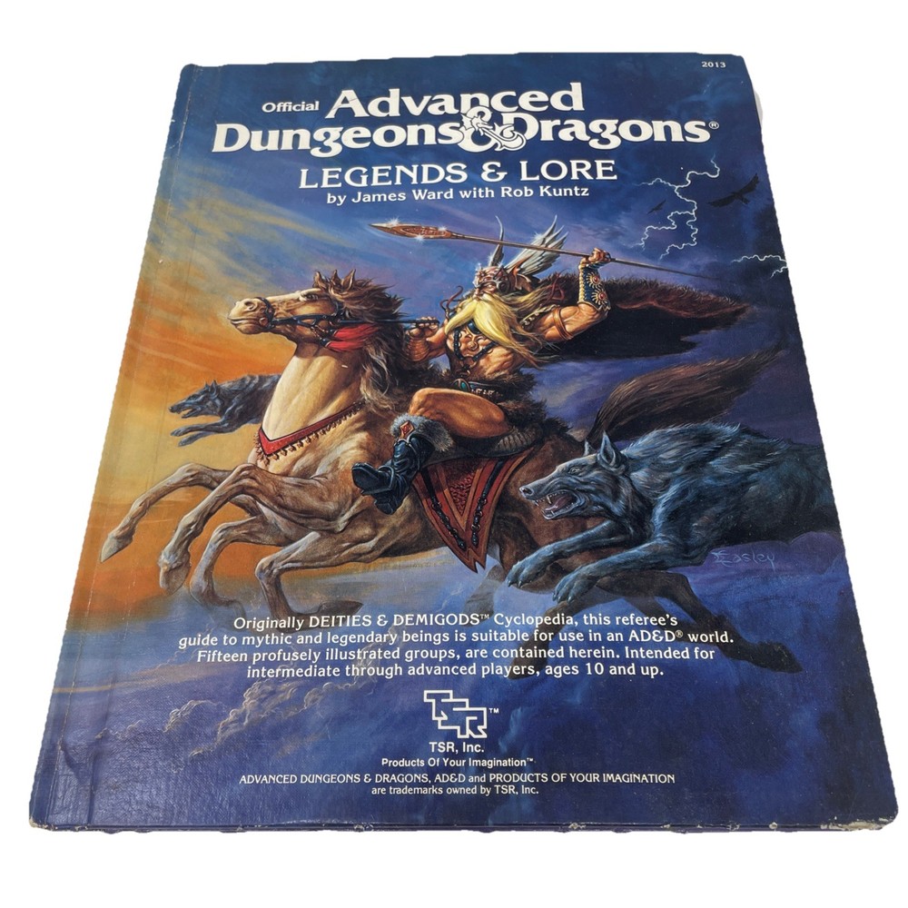 TSR Official Advanced Dungeons & Dragons Legend & Lore Book 1984