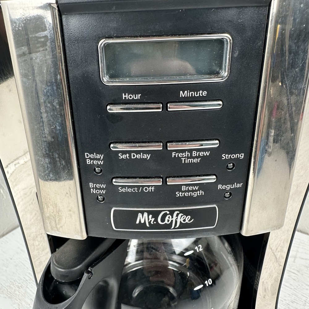Mr. Coffee 12 Cup Programmable Drip Coffee Maker Brew Strength Selector